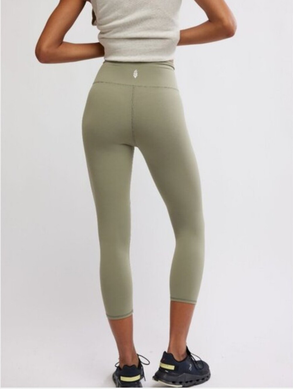 FP Movement by Free People Never Better Sage Stone Capri Leggings - Picture 6 of 10
